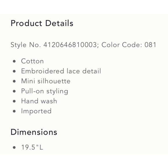 Anthropologie Embroidered Lace Skirt Black NWT Size XL - Picture 12 of 12